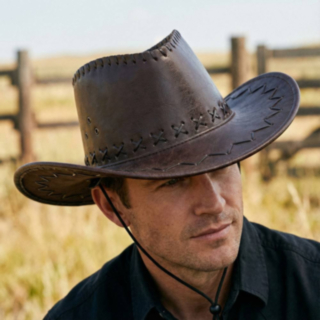 Cowboy Hatt Brun