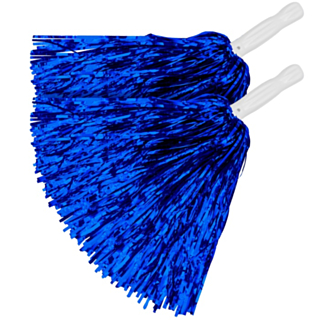 Metalliske Cheerleader Pom Poms Blå