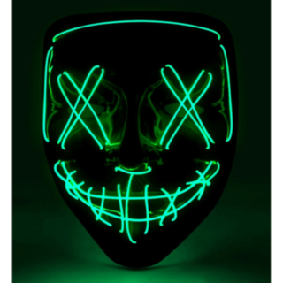 Purge LED Maske Grønn