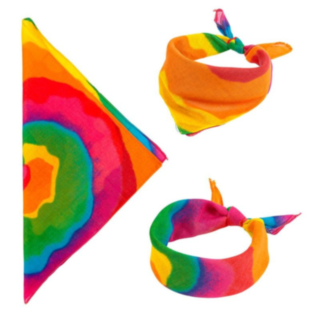 Tie Dye Hippie Bomull Bandana
