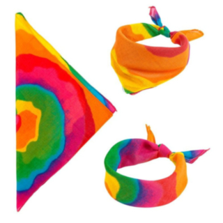 Tie Dye Hippie Bomull Bandana