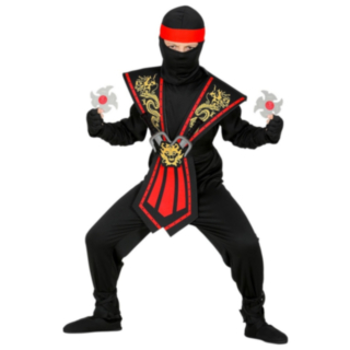 Mortal Ninja Barnekostyme Rød