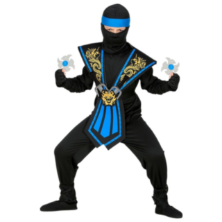Mortal Ninja Barnekostyme Blå