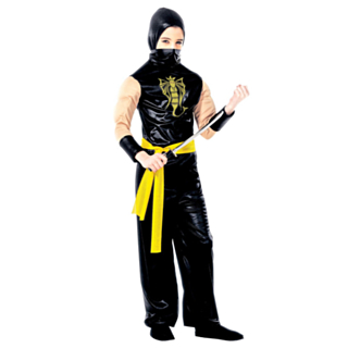 Power Ninja Barnekostyme
