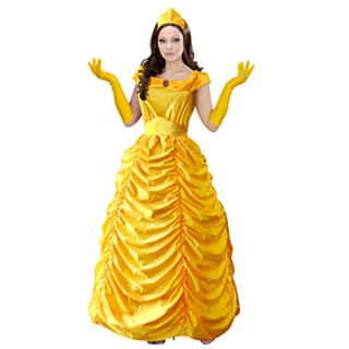 Eventyrlig Prinsesse Belle Kostyme