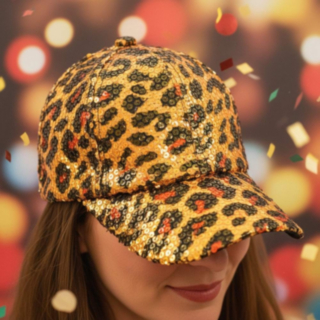 Leopardmønster Caps