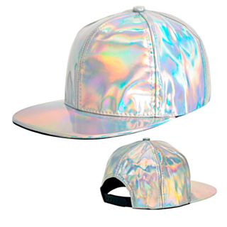 Holografisk Caps Sølv