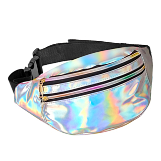 Holografisk Rumpetaske Sølv