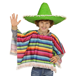 Fiesta Poncho Barnekostyme