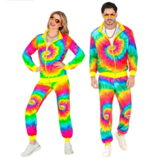 Neon Psychedelic 80-talls Treningsdress Kostyme