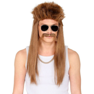 Redneck Parykk & Skjegg Sett