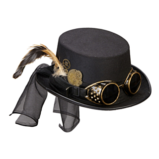 Steampunkhatt med Briller