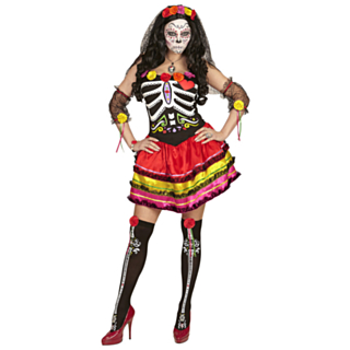 Blomstrende Day of the Dead Kostyme
