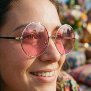 Hippie Solbriller Rosa