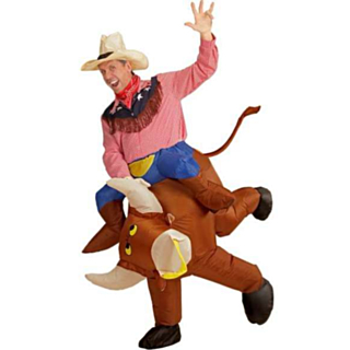 Oppblåsbar Rodeo Okse Kostyme