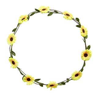 Pannebånd Gule Blomster