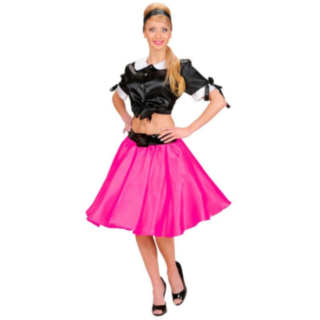 Satengskjørt Rosa