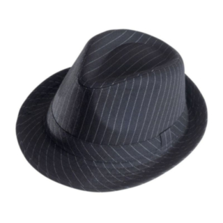 Gangster Fedora Hatt Svart
