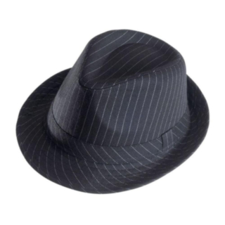 Gangster Fedora Hatt Svart