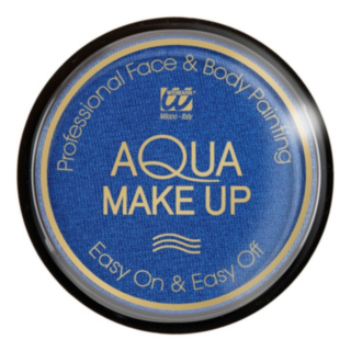 Metallisk Aqua Sminke Blå