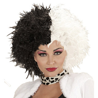 Cruella De Vil Afro Parykk