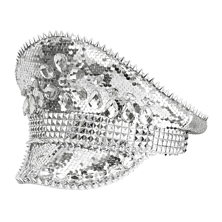 Glitter Kapteinhatt Sølv