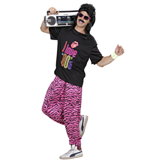 80-talls Hip Hop Bukser Rosa