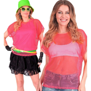 Nettingtopp Neonrosa