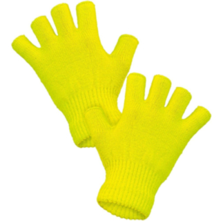 Fingerløse Hansker Neongul