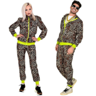 80-talls Leopard Grilldress Kostyme