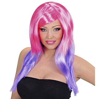 Candyfloss Ombre Parykk Rosa og Lilla