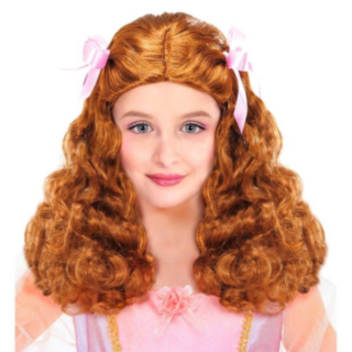 Prinsesse Barneparykk Brun