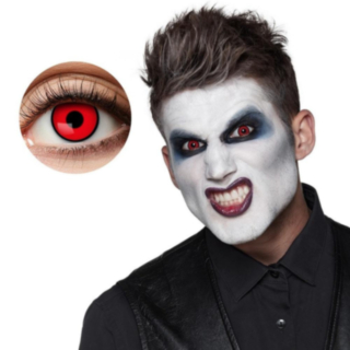 Manson Halloweenlinser Rød