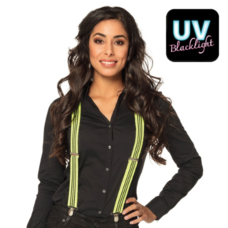 UV Neon Bukseseler Gul og Svart