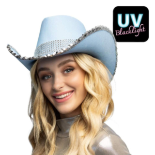 Glitter Cowboy Lyseblå