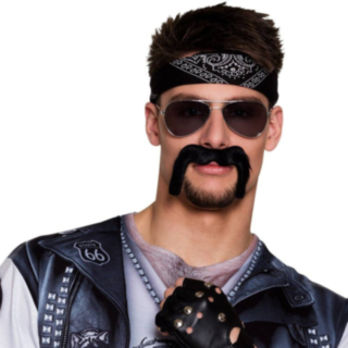 Biker Bart Svart