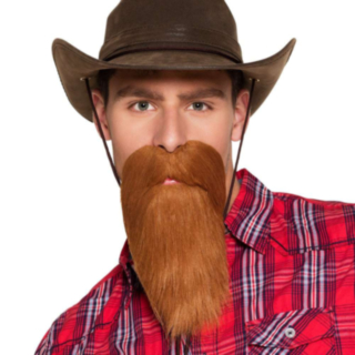 Cowboyskjegg Brun