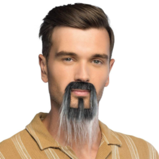 Ninja Skjegg Grå
