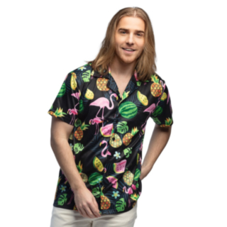 Flamingo Hawaii Skjorte