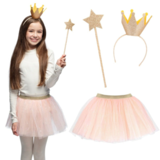 Prinsesse Barn Tilbehørssett Rosa og Gull
