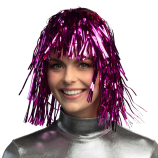 Metallisk Rosa Parykk