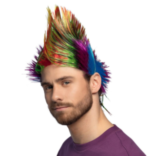 Spiky Mike Punk Parykk Multi