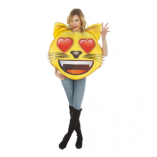 Emoji® Katt Hjerteøyne Kostyme