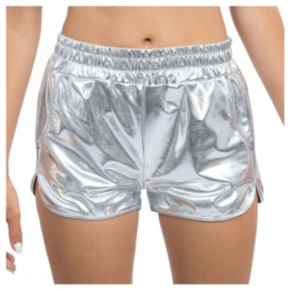 Metalliske Shorts Sølv