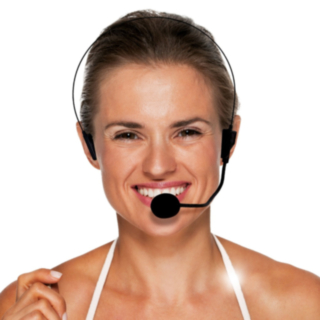 Svart Headset med mikrofon
