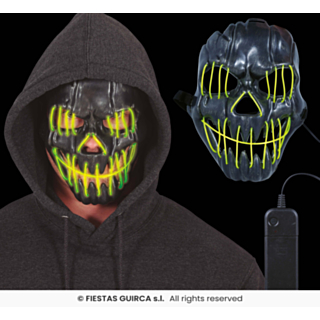 Sort Smilende Maske Med Lys