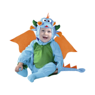 Lite Drage Babykostyme Blå