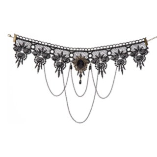 Gotisk blondechoker svart