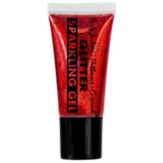 Glittergel Rød