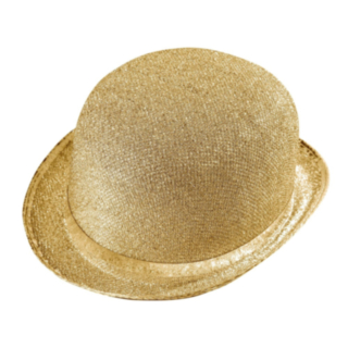 Gull glitrende bowlerhatt